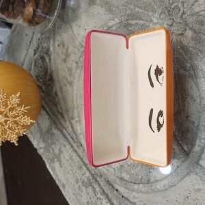 Kate Spade Glasses Case pink and orange